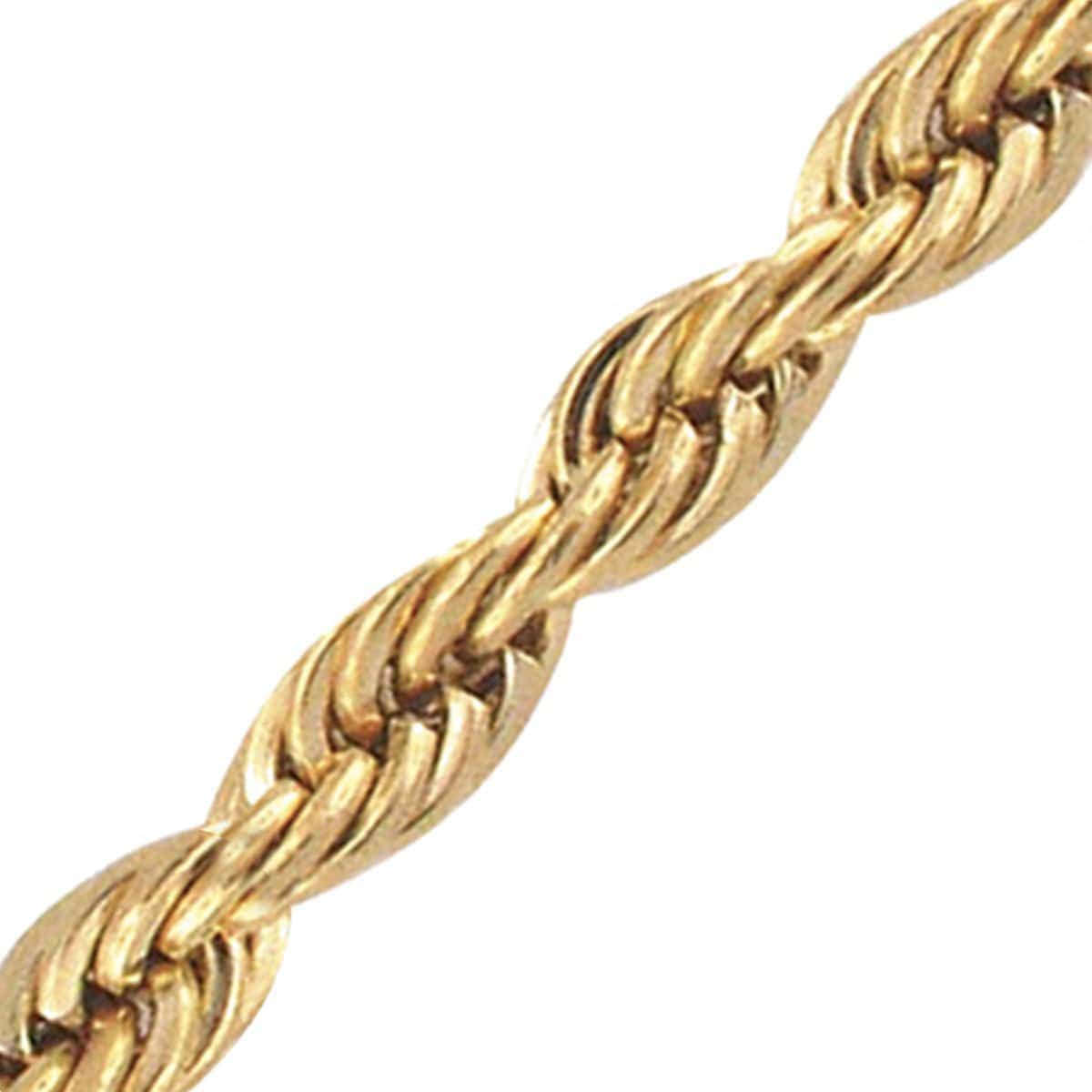 French Rope Style Chain Buy Gold Stainless Steel Polished 3.5mm French Rope Chain Online - Inox ...
