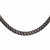 INOX JEWELRY Chains Gunmetal Silver Tone Stainless Steel Brushed Curb Chain NSTC3991-22