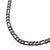 INOX JEWELRY Chains Gunmetal Tone Stainless Steel Figaro Chain NSTC27873K-22