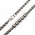 INOX JEWELRY Chains Silver Stainless Steel 5mm Matte Finish Byzantine Link Chain NSTC34260-24