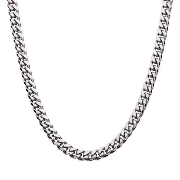 10mm Stainless Steel Miami Cuban Chain with CZ Double Tab Box