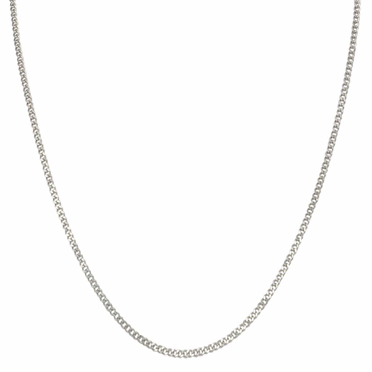 INOX JEWELRY Chains Silver Tone Stainless Steel 2mm Two-Face Diamond Cut Design Chain