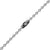 INOX JEWELRY Chains Silver Tone Stainless Steel 3mm Ball Chain