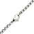 INOX JEWELRY Chains Silver Tone Stainless Steel 3mm Polished Rounded Box Chain