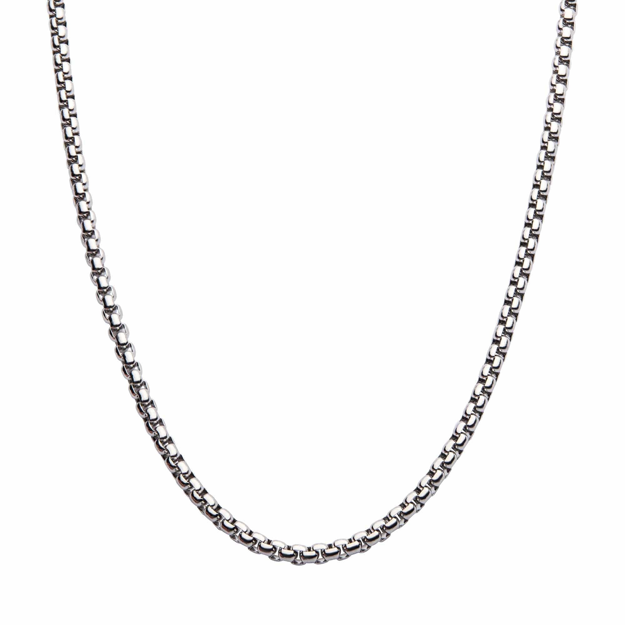 Buy Silver Tone Stainless Steel 4mm Bold Box Chain INOX Jewelry