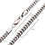 INOX JEWELRY Chains Silver Tone Stainless Steel 4mm Diamond Cut Curb Chain