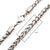 INOX JEWELRY Chains Silver Tone Stainless Steel 4mm Wheat Chain