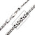 INOX JEWELRY Chains Silver Tone Stainless Steel 5mm High Polished Finish Spiga Chain Necklace