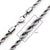 INOX JEWELRY Chains Silver Tone Stainless Steel 6mm Rope Chain