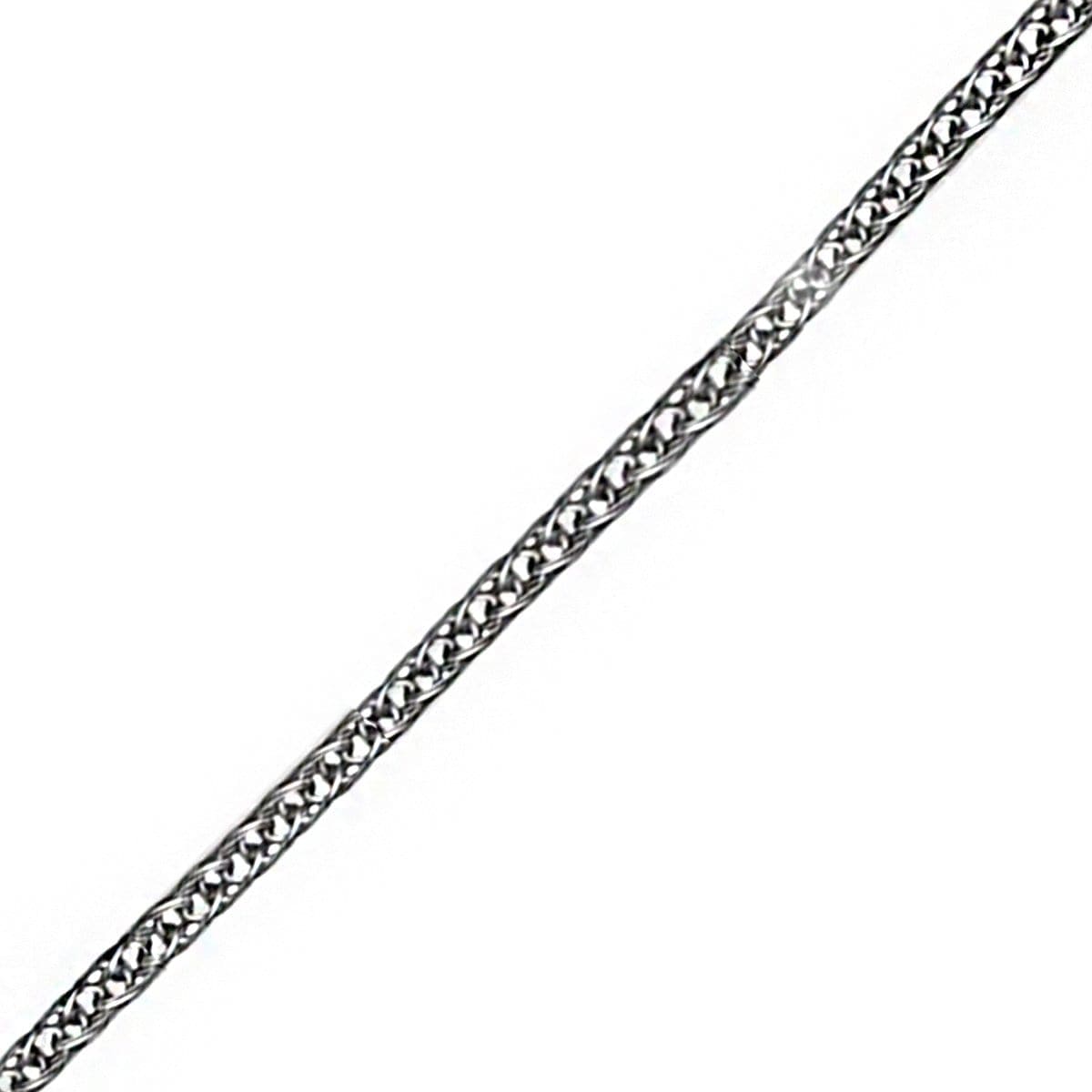 INOX JEWELRY Chains Silver Tone Stainless Steel Polished 4 mm Round Wheat Chain