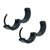 INOX JEWELRY Earrings Black Stainless Steel Single CZ Huggie Earrings SSE421