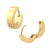 INOX JEWELRY Earrings Golden Tone Stainless Steel Classic 3.5mm Huggies SSE119G