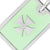 INOX JEWELRY Pendants Silver Tone Stainless Steel Cross in Green Resin Pendant SSP359