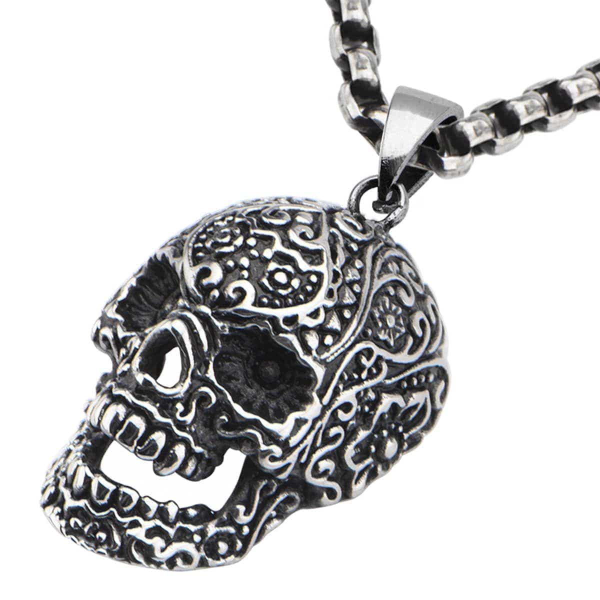 Stainless Steel Skull Jewelry For Him Stainless Steel Skull Pendant