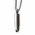 INOX JEWELRY Pendants Silver Tone Stainless Steel Memorial Bullet Pendant with Box Chain SSP1128NK