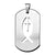 INOX JEWELRY Pendants Silver Tone Stainless Steel Religious Cut-Out Ichthys Fish Symbol Tag Pendant SSP6266