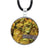 INOX JEWELRY Pendants Silver Tone Stainless Steel with Iridescent Abalone Shell Round Pendant SSP114-N
