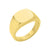 INOX JEWELRY Rings 18K Golden Tone Ion Plated Stainless Steel Signet Pinky Finger Ring