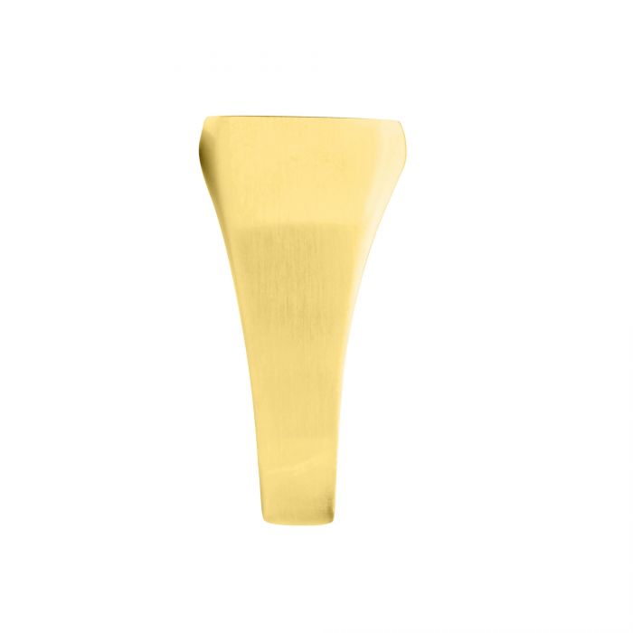 INOX JEWELRY Rings 18K Golden Tone Ion Plated Stainless Steel Signet Pinky Finger Ring