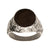 INOX JEWELRY Rings Antiqued Silver Tone Stainless Steel Matte Finish Bronze Ring