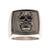 INOX JEWELRY Rings Antiqued Silver Tone Stainless Steel Oxidized Matte Finish 3D Skull Ring