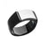 INOX JEWELRY Rings Black and Silver Tone Stainless Steel Matte Finish Engravable Signet Ring