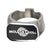 INOX JEWELRY Rings Black and Silver Tone Stainless Steel Molsoncoors Bottle Opener Ring