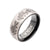 INOX JEWELRY Rings Black and Silver Tone Titanium Fishbone Design Comfort Fit Ring