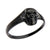 INOX JEWELRY Rings Black Stainless Steel Evil Laughing Skull Ring