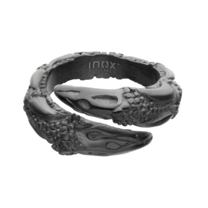 INOX JEWELRY Rings Black Stainless Steel Falcon's Claw Ring