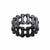 INOX JEWELRY Rings Black Stainless Steel Motorcycle Chain Ring