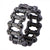 INOX JEWELRY Rings Black Stainless Steel Motorcycle Chain Ring