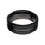 INOX JEWELRY Rings Black Zirconium 8mm Hammered Band Ring