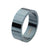 INOX JEWELRY Rings Blue Stainless Steel Ridged Compact Ring