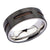 INOX JEWELRY Rings Brown, Black and Silver Tone Stainless Steel Partial Exposed Cable Ring