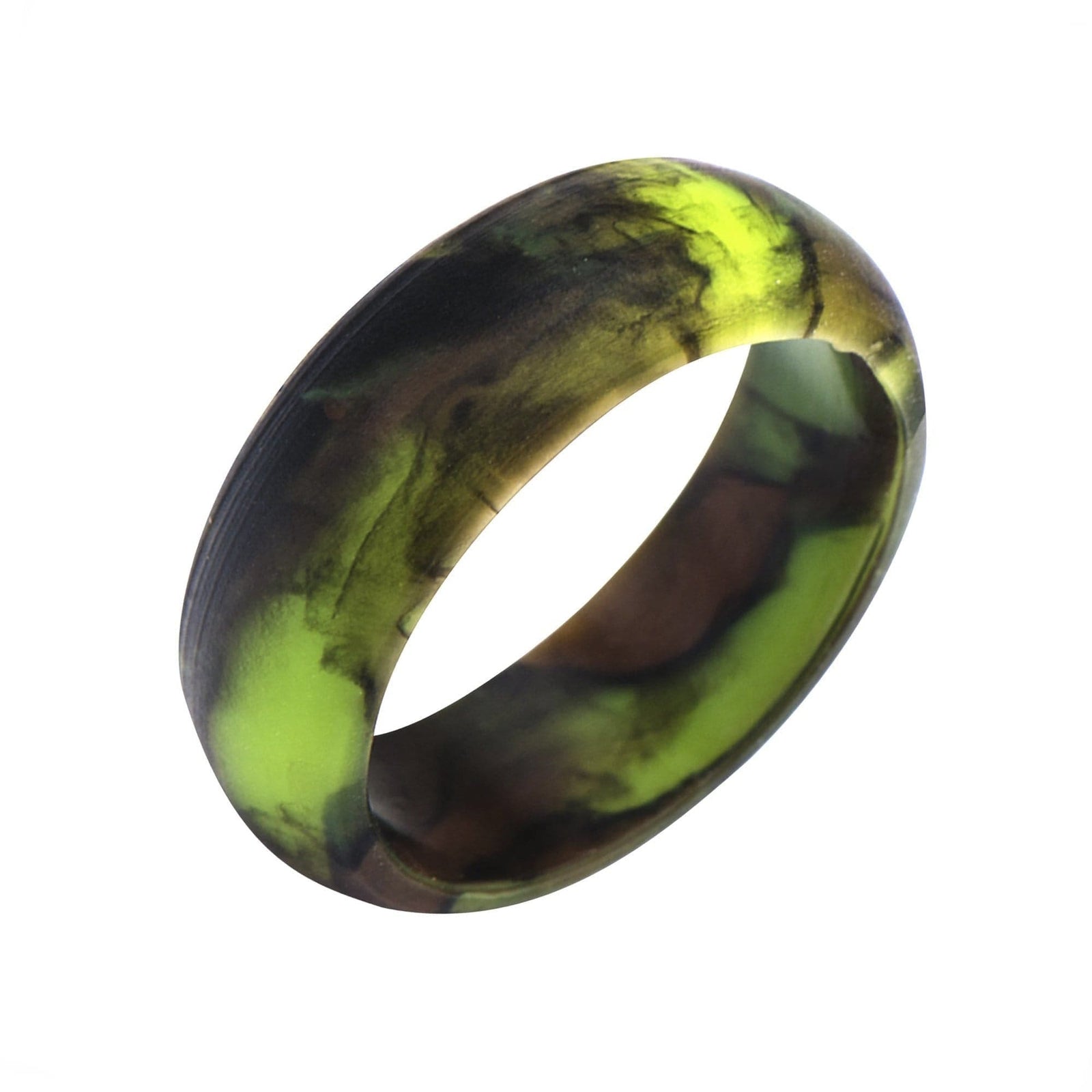INOX JEWELRY Rings Camo Silicone 9mm Safety Band Ring