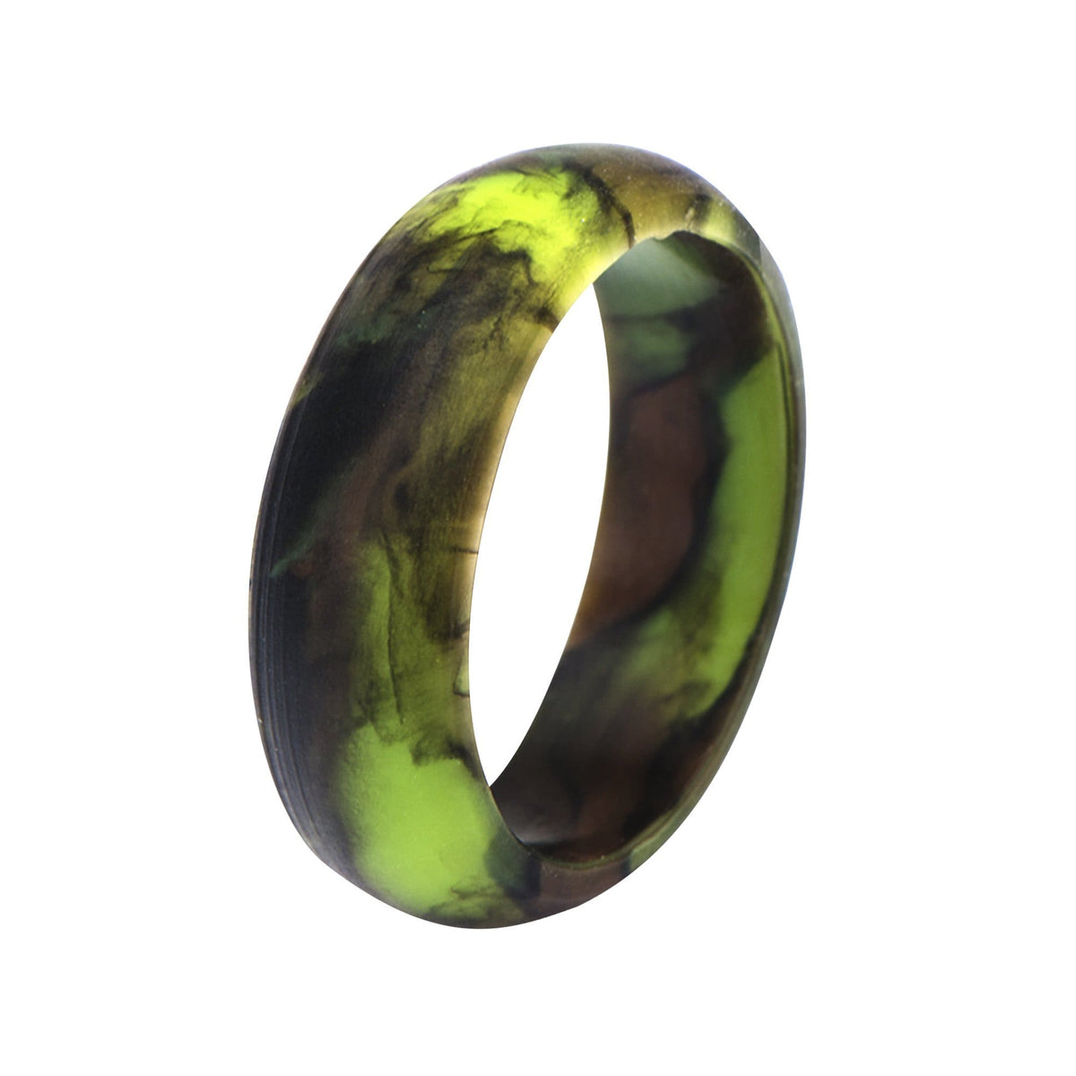 INOX JEWELRY Rings Camo Silicone 9mm Safety Band Ring