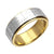 INOX JEWELRY Rings Golden Tone and Silver Tone Stainless Steel Spinner Prayer Band Ring