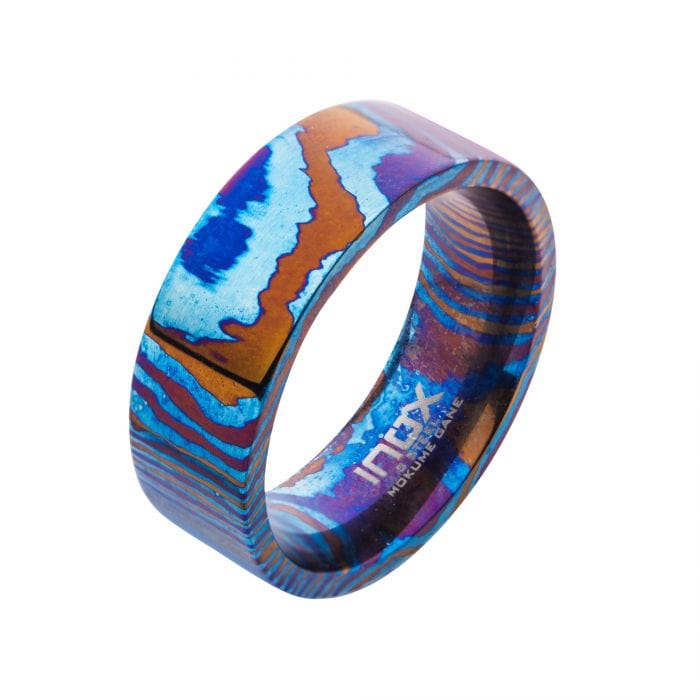 Mokume Gane Rings - INOX Jewelry for Men