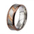 INOX JEWELRY Rings Rose Tone, Brown and Silver Tone Stainless Steel Diagonal Slash Ring
