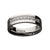 INOX JEWELRY Rings Silver Tone Stainless Steel 6mm with Channel Set CZ Band Ring