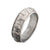 INOX JEWELRY Rings Silver Tone Stainless Steel 7.5mm Matte 3D Canyon Pattern Ring