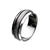 INOX JEWELRY Rings Silver Tone Stainless Steel Eternity Stripe Band Ring
