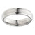 INOX JEWELRY Rings Silver Tone Titanium 6mm Deep Groove Pattern Classic Band Ring