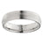 INOX JEWELRY Rings Silver Tone Titanium 6mm Groove Edge Band Ring
