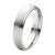 INOX JEWELRY Rings Silver Tone Titanium 6mm Matt Finish Band Ring