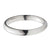 INOX JEWELRY Rings Silver Tone Titanium Classic 3mm Band Ring