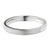 INOX JEWELRY Rings Silver Tone Titanium Classic 3mm Matte Band Ring