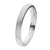 INOX JEWELRY Rings Silver Tone Titanium Classic 3mm Matte Band Ring