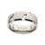 INOX JEWELRY Rings Silver Tone Titanium Tread Pattern Band Ring